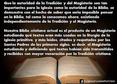 Imagen: La Biblia es producto de la Tradición y del Magisterio de la Iglesia.  - Paperblog