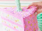 piñata forma pastel cumpleaños