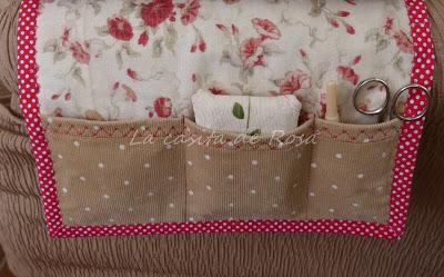 Costurero de tela y alfiletero