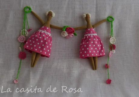 Guirnalda Tilda para decorar una habitacion de niña.