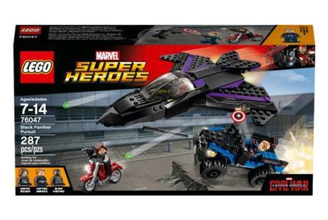 Foto de la caja del kit A la caza de Pantera Negra nº 76047