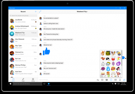 Facebook lanza Messenger, Instagram para Windows 10