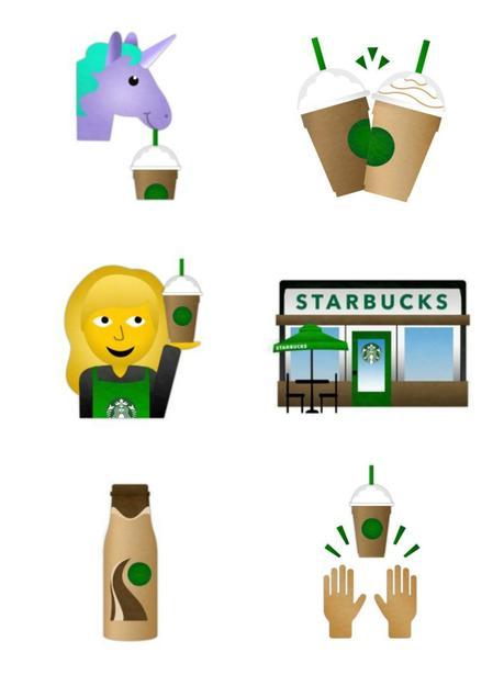 Starbucks lanza su propio teclado emoji