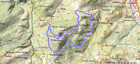 Mapa ruta Pico Prieto en Corvera