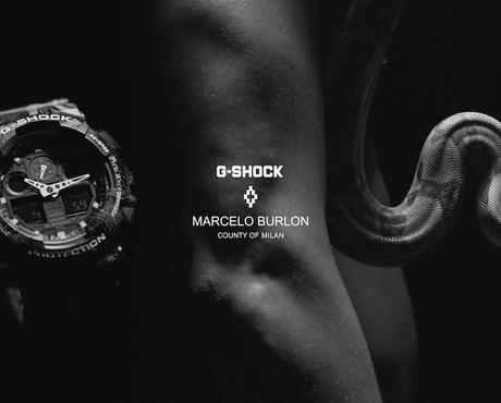 El GA-100 muda su piel para la colaboración de G-Shock y Marcelo Burlon