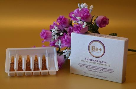 Efecto lifting instantáneo con las Ampollas Flash de BE+