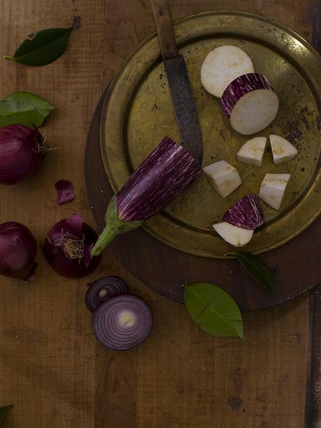 BROCHETAS DE BERENJENA ESTILO TANDOORI