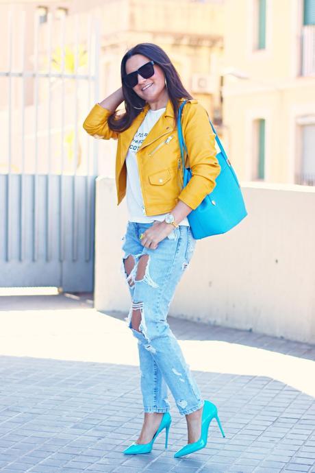 Biker amarilla + Bolso Melanie PEPE MOLL