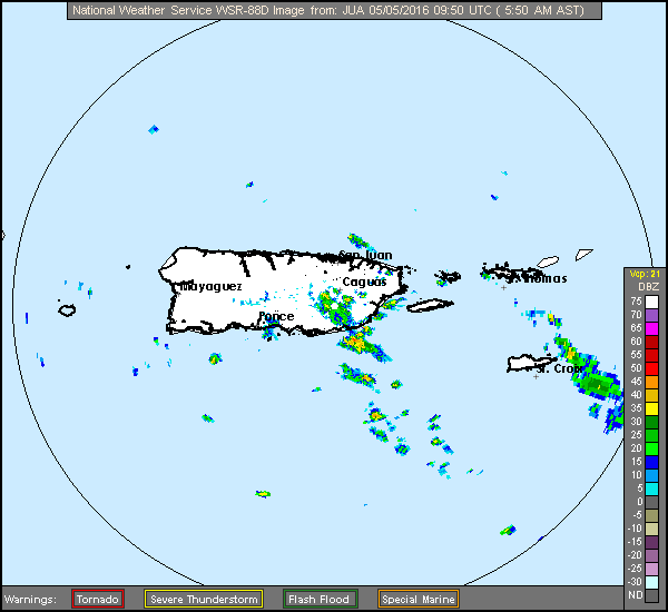 Radar Meteorológico en vivo de Puerto Rico