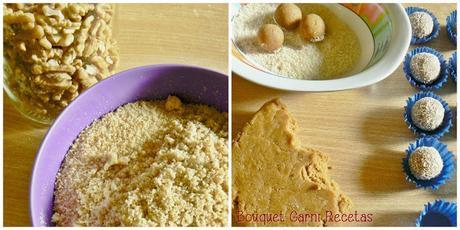 Bocaditos de dulce de leche y nueces Bocaditos de dulce de leche y nueces