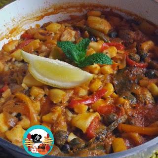 Pasta con pollo a la cerveza