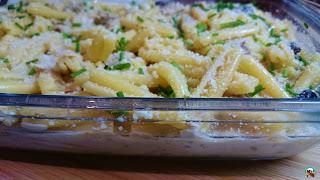 Pasta con pollo a la cerveza