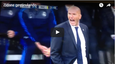 Asi vivio Zidane el partido.