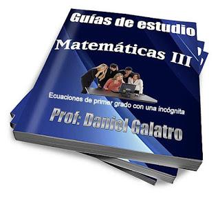 Mayo 2016 - Guía de Matemáticas III - Prof Daniel Aníbal Galatro