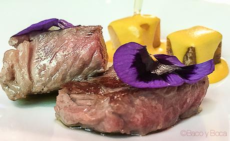 Vaca vieja con bravas latinas y salsa huancaina Rota Das Estrelas nectari baco y boca