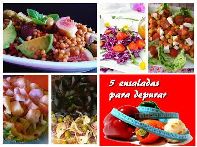 6 ensaladas para dietas