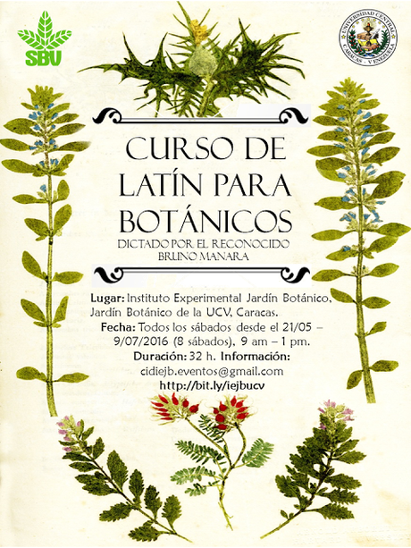 Curso de Latín para Botánicos, IEJB-UCV