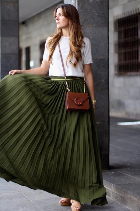 Khaki Maxi Skirt