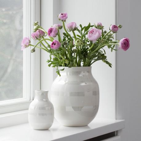 Omaggio vase Kähler Omaggio Pearl estilo nórdico diseño nórdico diseño danés decoración interiores complementos hogar cerámica de diseño cerámica danesa accesorios hogar 