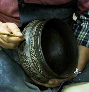 Réplica de algunos vasos campaniformes del Acebuchal de Carmona. Segunda parte.