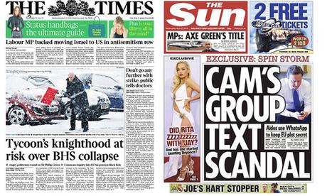 Los diarios de Murdoch 'olvidan' la nueva noticia en sus portadas