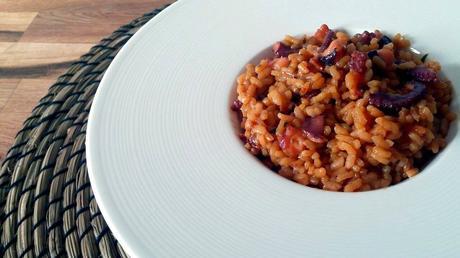 arroz con pulpo