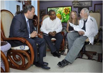 Recibió Fidel al Presidente de la Asociación de Comités Olímpicos Nacionales [+ fotos]