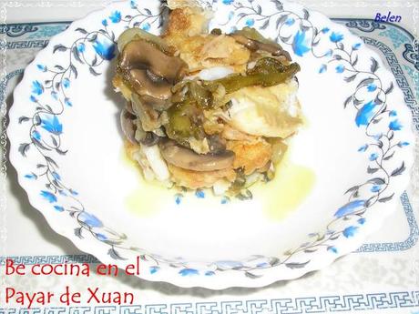 Pescado salteado con verduras