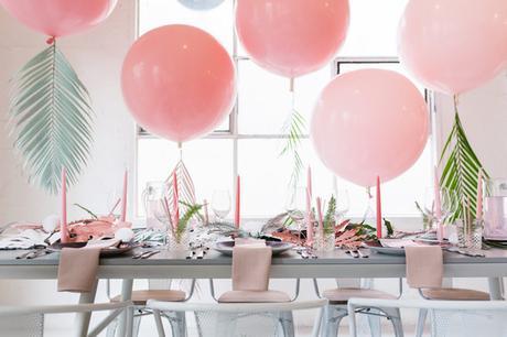 globos con hojas