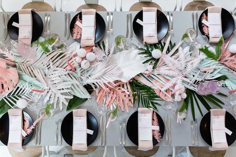 top view table decoration