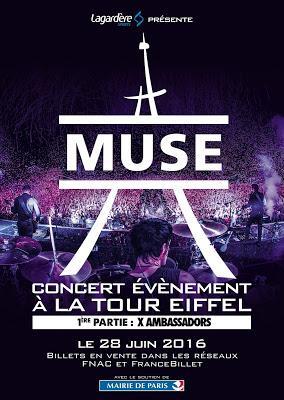 Concierto de Muse el 28 de junio ante la Torre Eiffel de París