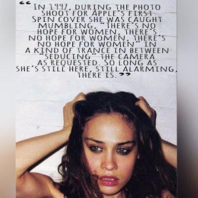 Fiona Apple en la sesión de fotos de Terry Richardson para la revista Spin, 1997