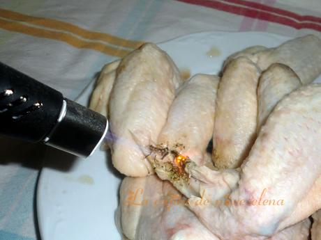 Alitas asadas con miel y limón