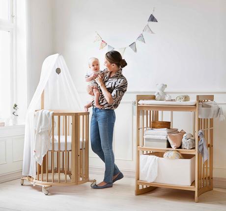 Cunas para bebés, la famosa cuna ovalada Stokke