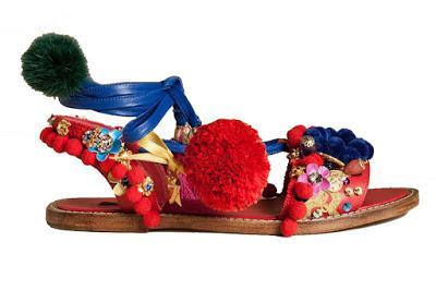 Sandalias con pompon de Dolce & Gabbana Sandalias con pompon de Dolce & Gabbana