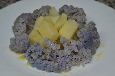 Brocoli morado con patatas
