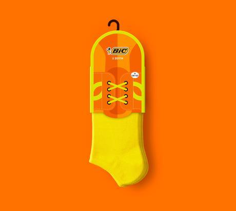 BIC estrena un packaging genial para su línea de calcetines