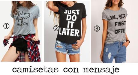 Camisetas con mensaje