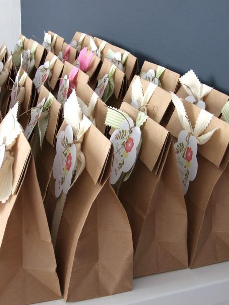 Los saquitos para la primera comunión de Claudia Los saquitos para la primera comunión de Claudia