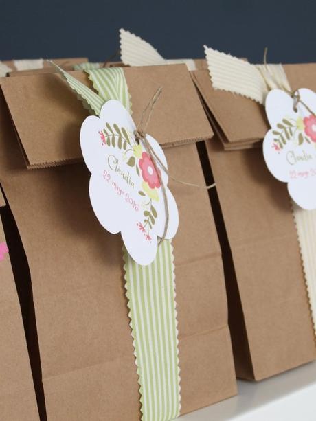 Los saquitos para la primera comunión de Claudia Los saquitos para la primera comunión de Claudia