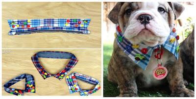2 Ideas de accesorios lindos para mascotas reciclando camisas