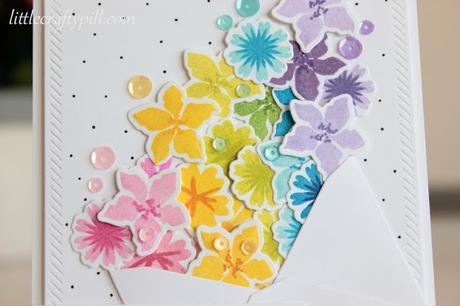 Rainbow of flowers: a birthday card