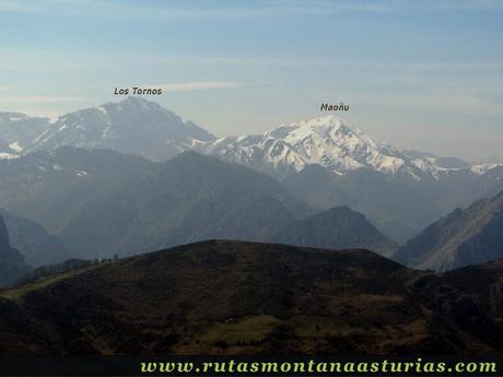Los Tornos y Maoñu desde Teyéu