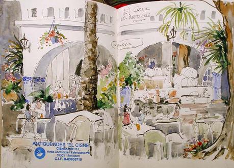 Benidorm en mi cuaderno. Dibujos