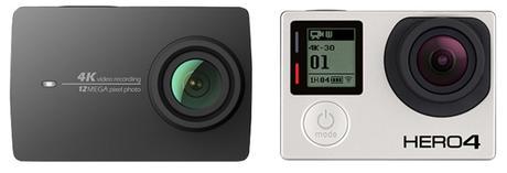 Xiaomi Yi vs gopro Hero4
