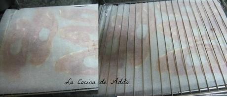 Sopas de jamón con tapioca, y crujiente