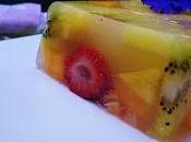 Pastel gelatina frutas