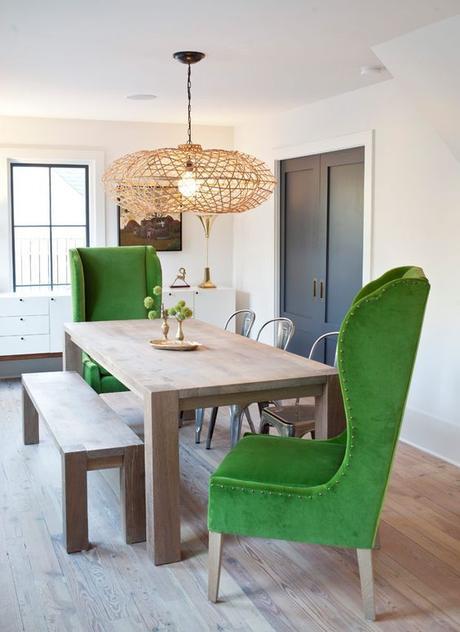 Decorated by Jen Langston . Her ability to combine antique elements—be they structural or décor—with the new is inspiring