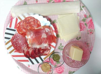 Rollitos de jamón y queso Rollitos de jamón y queso