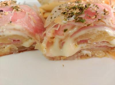 Rollitos de jamón y queso Rollitos de jamón y queso